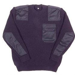 Sweter służbowy czarny wełna/akryl